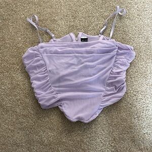 Purple corset top